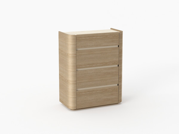 Комод 4 БОНИ дуб alpine/travertine cream