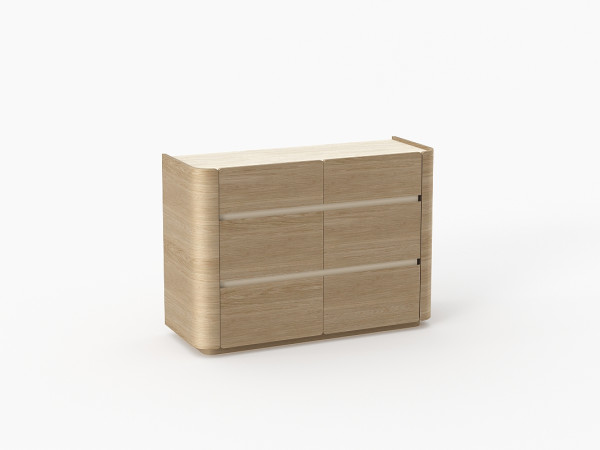 Комод 6 БОНИ дуб alpine/travertine cream