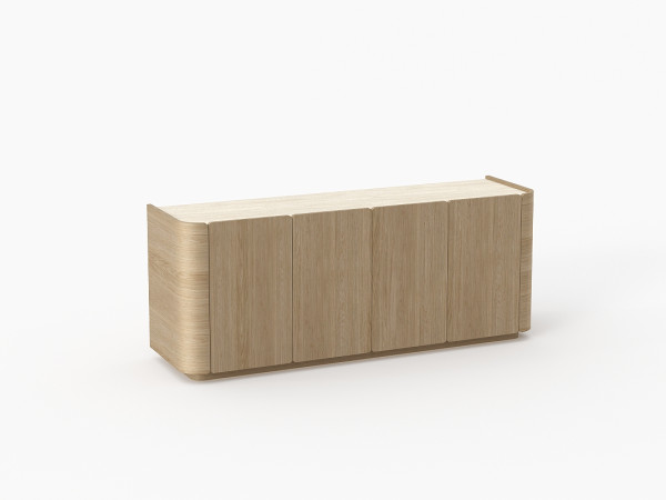Тумба ТВ БОНИ дуб alpine/travertine cream